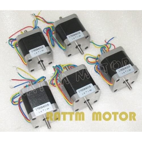 5pcs Nema17 CNC stepper motor (Dual shaft) 78 Oz-in/48mm stepping motor/1.8A
