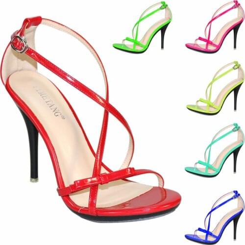 Women Slippers Sandal Cross-tied Summer Women Mules Casual Female Shoes Pumps High Heels 11CM Peep Toe Slipper Stilettos Slipper