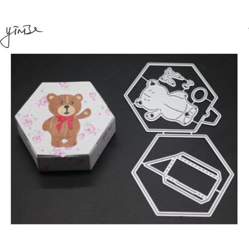 VCD153 Bear Box Cut SCRAPBOOK Metal Cutting Dies For Scrapbooking Stencils DIY Album Cards Decoration Embossing Folder Die Cuts