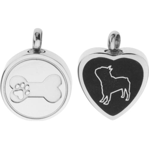 Stainess Dog Cat Cremation Jewellery Urn Pendant Ashes Keepsake Memorial Locket