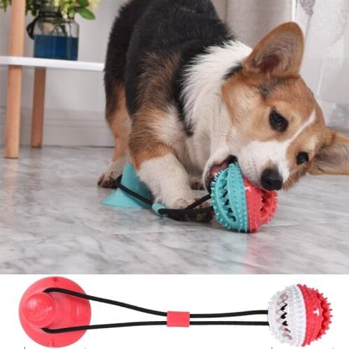 Dog Chew Toys for Aggressive Chewers Suction Cup Rope Ball Toys for Small Large Dogs Puppy Teeth Cleaning Interactive Pet toys