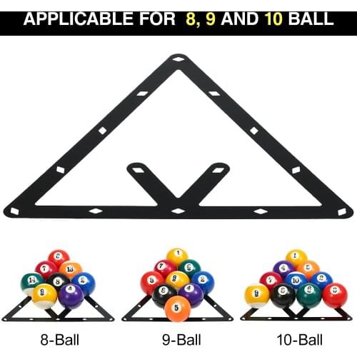 1 / 6 PCS Magic Ball Rack Billiard Rack Sheet Cue Ball Rack Triangle Cue Ball Accessory 8/9/10 Ball Combo Billar for Pool Table