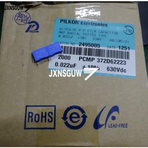 20PCS PILKOR capacitors MKP372 0.022uf/630v P10MM 68NF 47NF 0.15UF 450V 0.22UF PCMP 372 0.1UF 630V P15MM 104 684 450V 500V 824