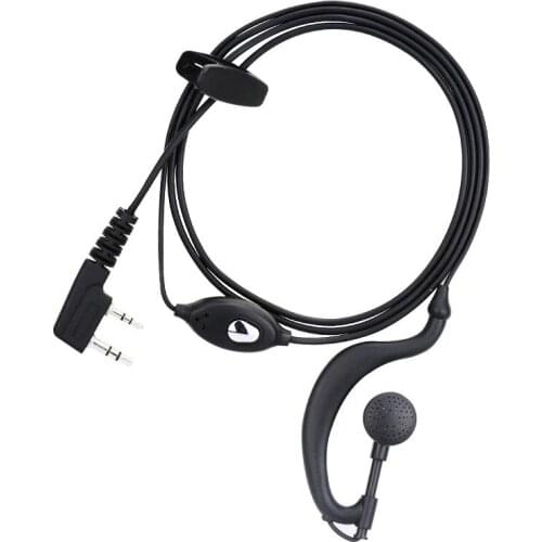 2x PTT 2Pin K plug Headphone headset For Kenwood TYT Baofeng 888s 777s UV-5R UV-82 Wouxun Puxing Linton etc walkie talkie