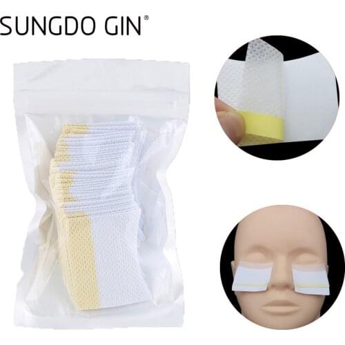 40Pcs Eyelash Remover Cotton Pads Sticker Under Eyes Patches Breathable Soft For Removing Grafted False Eye Lashes Makeup Tools