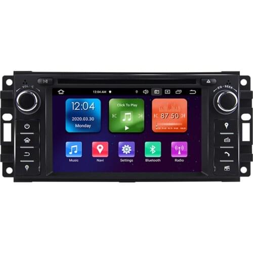 6.2" Android 10 Multimedia Player DVD GPS Navi Car Stereo Built-in Carplay 2+32G For Dodge Ram Chrysler 300C Jeep Grand Cherokee
