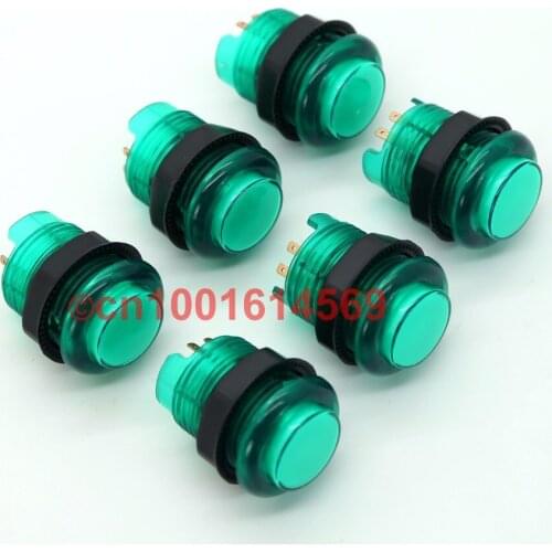 6 x 5V New Reyann LED Illuminated Arcade Fight Button With Build-in Microswitch For USB MAME Cabinet Game & Raspberry PI Project