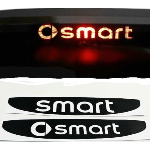 Car Styling Carbon Fiber Vinyl Sticker High Brake Light Sticker Special Designed For 2009-2014 Smart Fortwo Forfour