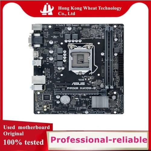 For ASUS PRIME H410M-R Motherboard Socket LGA 1200 DDR4 SATA3 For Intel H410 Original Desktop Used Mainboard