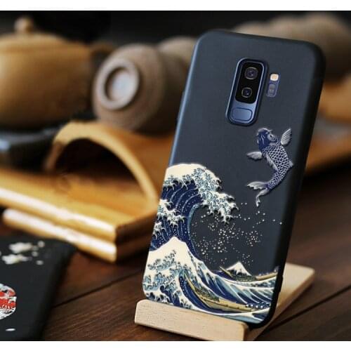 3D Cute Wave Phone Cases For Samsung Galaxy S20 S10 Plus Ultra Case For Fundas Samsung S10e S10 Lite S10 Case Cover Original