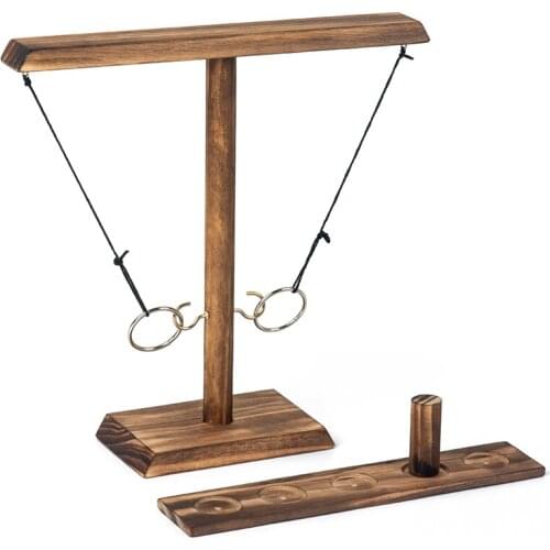 Adult Table Games Wooden Ring Toss Game Drinking Game Toy Toss Hook Board Montessori Toys For Children Adults Party Brain Game