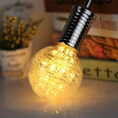 Fireworks Edison Bulbs LED Glass Wire Gypsophila Retro Lamp Decorative Bulb AC85-265V 3W E27 Warm Light Nest Decorative Bulb