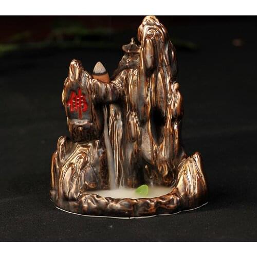 Mountain aromatherapy incense burner ceramic stove furnace back incense sandalwood incense and ornaments