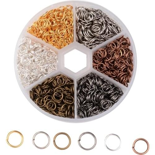 Hot 5 Type Cute MiNi Metal Jump Rings Split Rings Connectors For DIY Jewelry Necklace Bracelet Finding Making Accessories