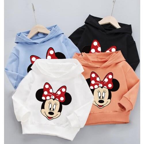 Mickey Minnie Mouse Hoodies Sweatshirt Toddler Kids Sweater Jacket Christmas Girls Boys Tracksuit Autumn Winter Children Clothes