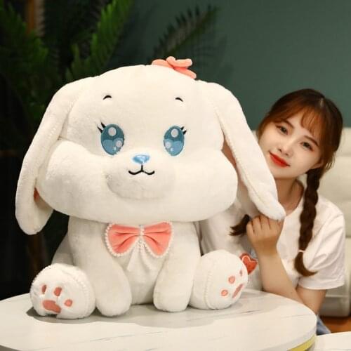 Beautiful 3 Colors Long Plush Rabbit Doll High Quality Bunny Soft Stuffed Cartoon Animal Toy Baby Toys Birthday Gift For Kids