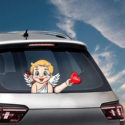 Valentines Day Waving Wiper Decals PVC Rear Window Wiper Stickers Windshield Stickers Car Stickers And Decals for Auto Products