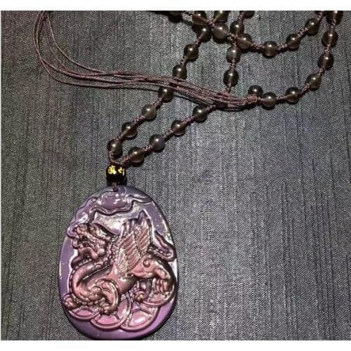 Natural ice color obsidian flying four money lucky money pendants lucky transport o9