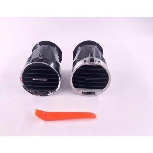 Original Auto Air Conditioner Ourlet for Volkswagen Lavida 2008-2012 Wide Edge Bright Chrome Instrument Panel 18D819 703H