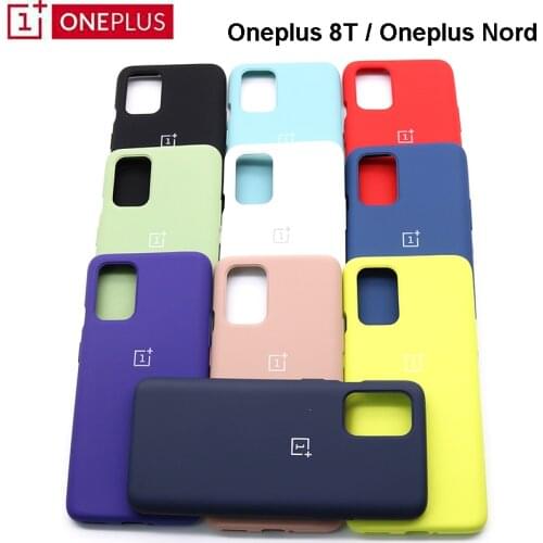 Original Oneplus 8T Soft liquid silicone case For One plus 8t slim soft back cover one plus 8T