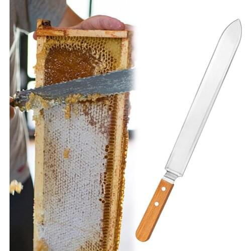Beekeeping Uncapping Scraping Knife Honey Serrated Blade Honeycomb Bee Hive Scraper Cutter For Beekeeper Supplies Equipment