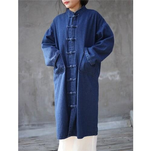 Женские джинсовые тренчи QATURALAN China At AliExpress