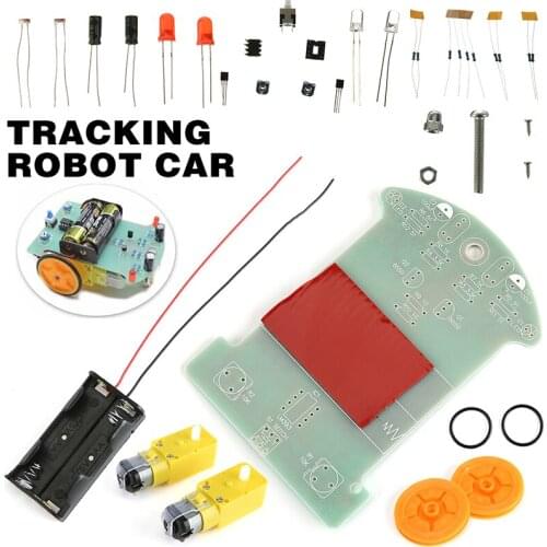Smart Tracking Robot Car Kit Intelligent Tracking Line TT Motor Electronic Smart Patrol Remote Control Parts DIY Electronic