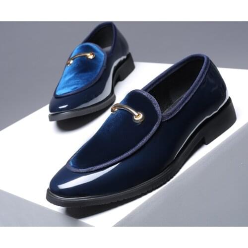 New Men Dress Shoes Shadow Patent Leather Luxury Fashion Groom Wedding Shoes Men Luxury italian style Oxford Shoes Big Size H293