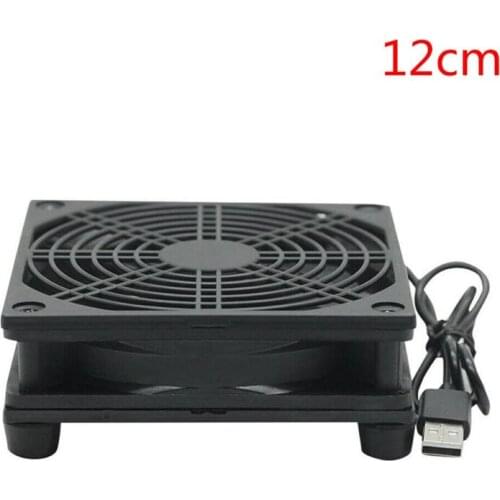 9cm/12cm Cooling Fan DC 5V USB Power Supply Quiet Fan for Router TV Set-Top Box Radiator Cooler DIY Repair Parts