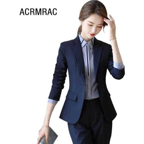 Women suits Slim Solid color jacket skirt 2 pieces set Office Lady Formal Women skirt suits Women business suits 9822