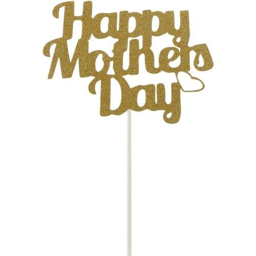 1pcs Happy Mothers Day cake flag for the Thanksgiving mothers birthday party