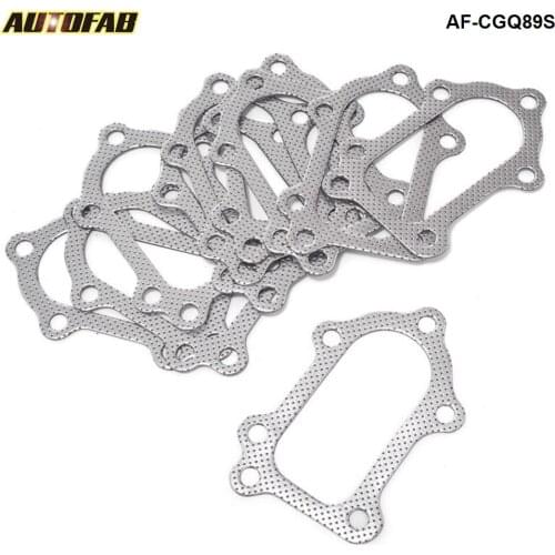 10PCS/LOT For Toyota Celica GT4 MR2 CT26 3S-GTE Aluminum Graphite Turbo to Downpipe Gasket AF-CGQ89S