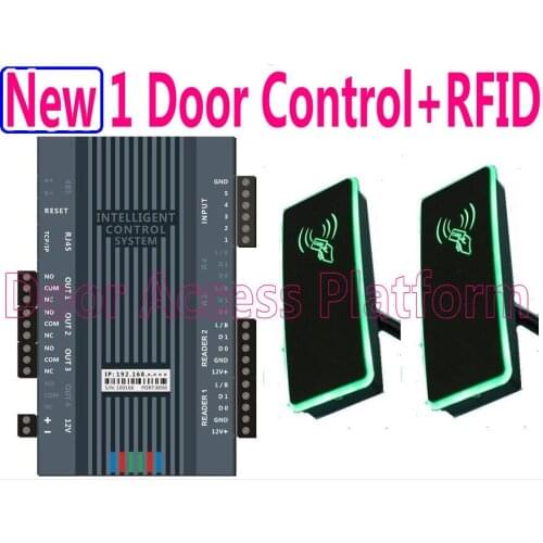 2020 year 1 Door Web IP Control PCB Access controller panel box+2 pcs of RFID Pro-ximity Card reader access slave reader kit