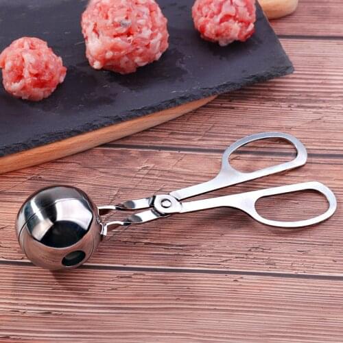 Stainless Steel Meatball Maker Clip Fish Ball Rice Ball Making Mold Form Tool Kitchen Accessories Gadgets Cuisine