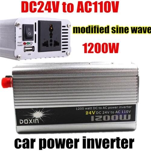 Car inverter converter 124V to 110V Car inverter converter Car Power converter modified wave sine for aplication