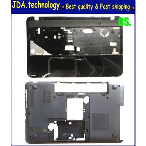 MEIARROW New Black palmrest topcase D Cover FOR Toshiba Satellite L850 L855 C850 C855 C855D Upper cover +Bottom Base Case