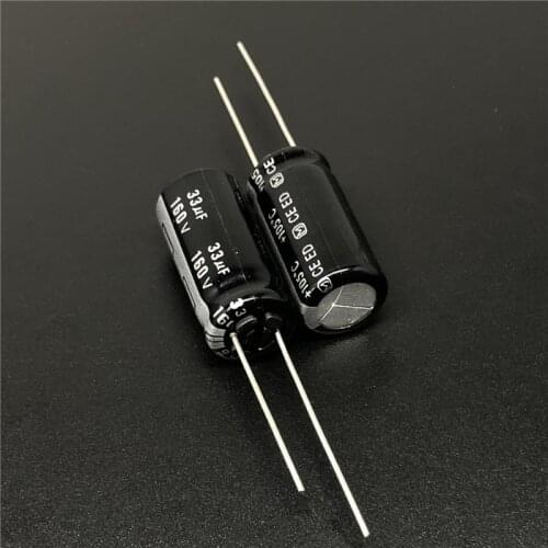 ELECYINGFO 10pcs/100pcs 33uF 160V Panas ED Series 10x20mm 160V33uF High Quality Aluminum Electrolytic Capacitor