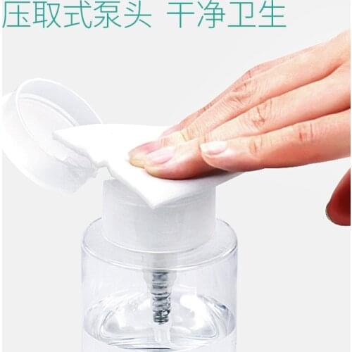 Eyelash Extension Water Press Bottle Empty Plastic Container Grafted Lash Makeup Tools Nail Polish Remover Liquid Pumping Bottle
