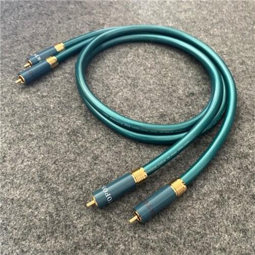 HiFi Ortofon 8NX RCA Cable CD Amplifier Hi-end Gold Plated OFC Copper RCA Audio Line
