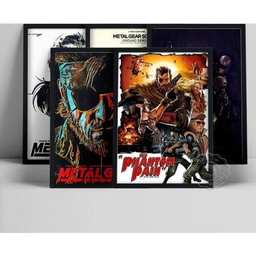 Metal Gear Solid Game Poster, Metal Gear Wall Art, Action Video Game Art Prints, Pub Club Kids Room Wall Decor, Birthday Gift