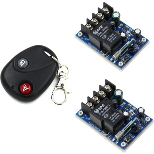 Classic Transmitter and 2*Receivers 1CH 30A DC12V 24V 36V 48V Wireless Remote Control Switch System 315Mhz 433Mhz
