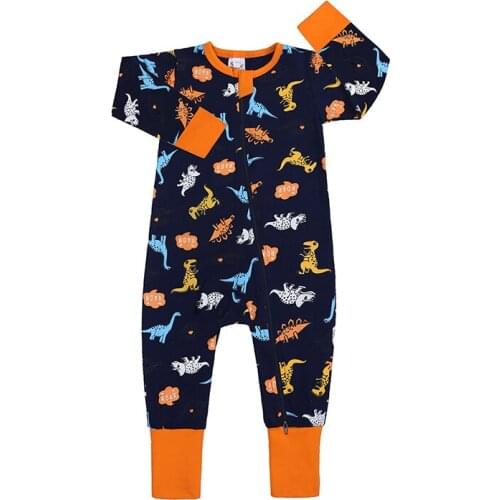 For Newborn Baby Romper Baby Girl Boy Clothes Long Sleeve Dinosaur Cartoon Costumes For Babies Infant Bodysuit Toddler Pajamas