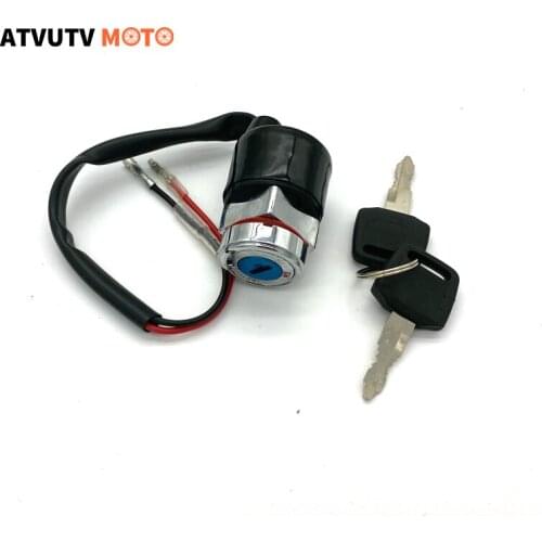 Motorcycle Electric Door Lock 2 Wire Ignition Switch With Keys For Honda CL70 CB100 CB125S CL100 XL100 Lock Accessories