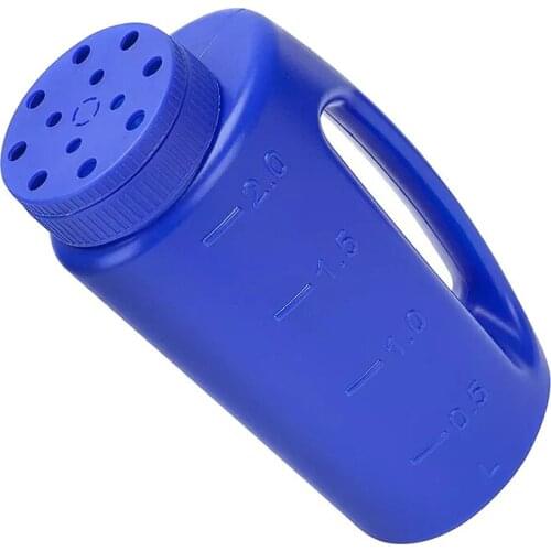 2L Hand Held Seed Fertilizer Salt Spreader Adjustable Hole Size Gardening Tool Watering Can Seeding Tool Portable LB88