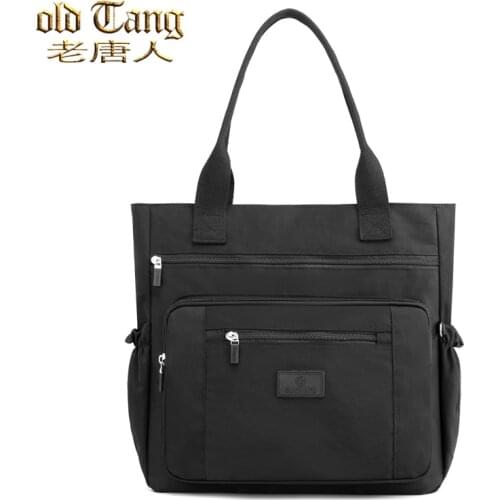 New High Quality Nylon Shoulder Bags for Women 2021 Luxury Brand Designer Womens Handbag Large Capacity Fashion Shopping Bag