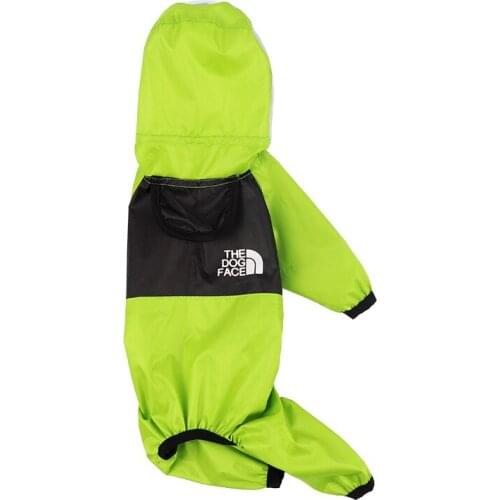 Dog Raincoat for Big Dogs Water 8 Size proof Polyester Reflective Hooded Rain Coat Dog Pet Raincoat Chihuahua French Bulldog