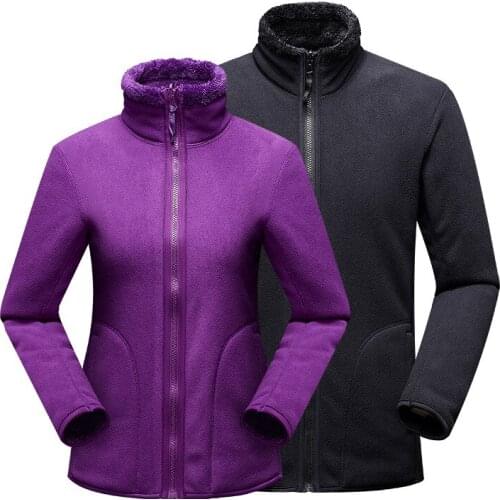 Thermal Fleece Jacket Men Womens Hiking Jacket Outdoor Sports Climbing Trekking Camping Windbreaker Male Softshell Warm Coats