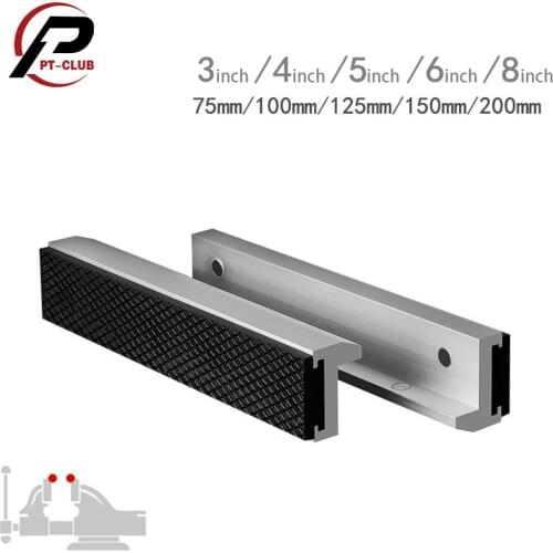 Vise Jaws with Strong Magnetic Universal Soft Vice Jaws Pads Covers Multi-Purpose Protector for Any Metal Vice 2PC