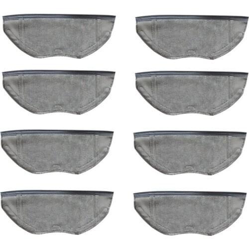 8PCS Robot Vacuum Cleaner Mop Cloth Rags for 360 X90 X95 Sweeper Cleaner Spare Parts Replacement Cleaning Mop