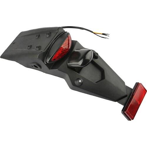 Universal Motorcycle Rear Fender Mudguard with LED Tail Light for Honda